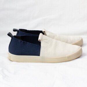 Mercedes Castillo Arden Slip-On Sneaker  Shoes Ivory Navy Calfskin Leather Marke